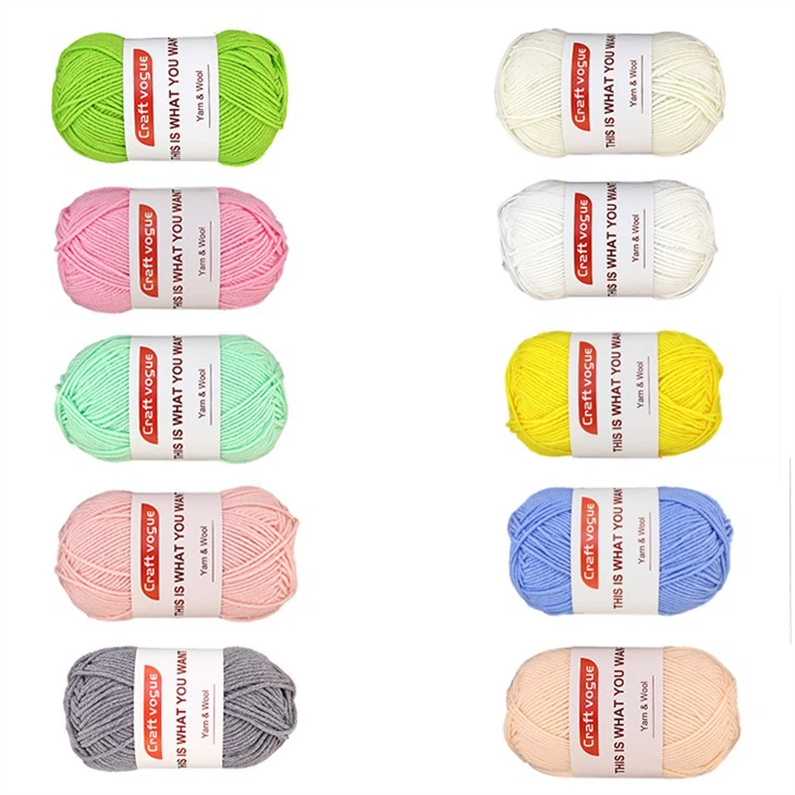 5 ply crochet cotton blended yarn